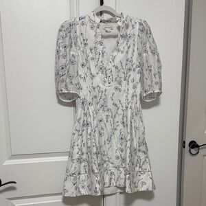 Club Monaco Gray Ruffled Wrap Sundress